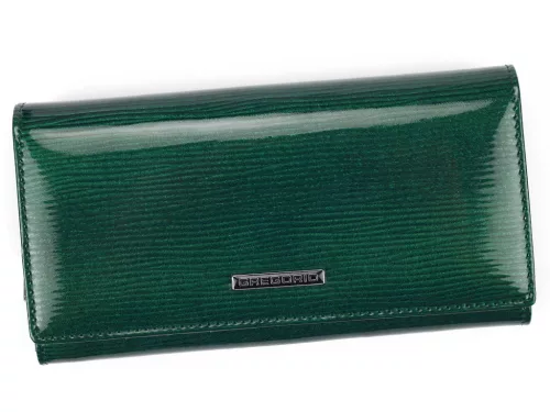 Gregorio LN-106 zöld női bőr pénztárca 19 x 10 x 3.5 cm