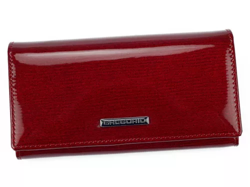 Gregorio LN-107 piros női bőr pénztárca 16.5 x 9 x 3.8 cm