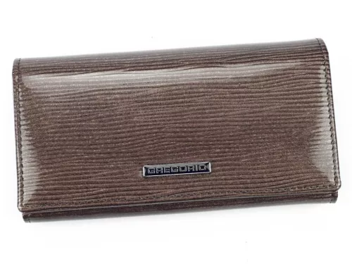 Gregorio LN-107 mogyoróbarna női bőr pénztárca 16.5 x 9 x 3.8 cm 