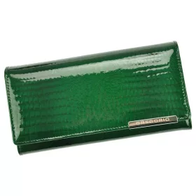 Gregorio GF100 zöld női bőr pénztárca 18.5 x 10 x 3 cm