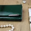 Gregorio GF100 zöld női bőr pénztárca 18.5 x 10 x 3 cm