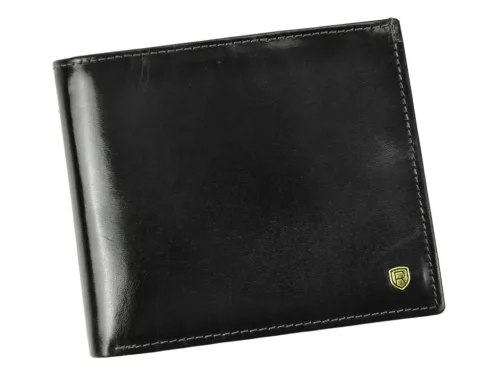 Rovicky N01-RVT RFID fekete férfi bőr pénztárca 12.3 x 10.2 x 2 cm