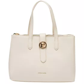   Pierre Cardin bézs rostbőr női kézitáska, válltáska 33 x 24 x 13 cm