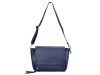 Pierre Cardin FRZ 1587 kék női bőr válltáska, oldaltáska 39 x 23 x 13 cm