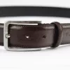 Pierre Cardin 4100/35 barna férfi bőr öv
