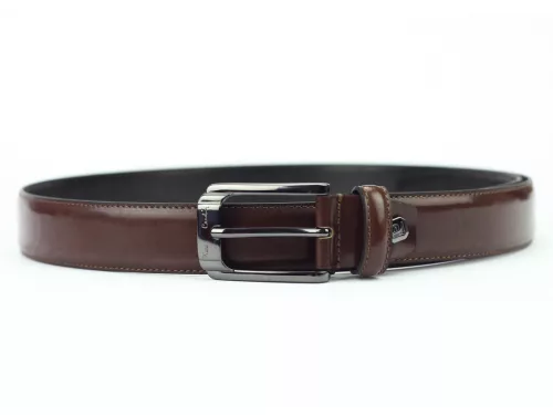 Pierre Cardin 3103 sötétbarna férfi bőr öv