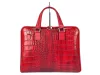 Camilla 777 CROCO piros női bőr laptoptáska 40 x 31 x 6 cm