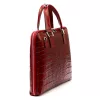 Camilla 777 CROCO piros női bőr laptoptáska 40 x 31 x 6 cm
