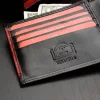 Pierre Cardin TILAK29 8824 RFID fekete-piros férfi bőr pénztárca 11 x 9 cm