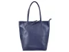 Patrizia 27-002 Z sötétkék női bőr válltáska, shopper 39 x 36 x 14 cm