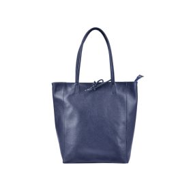   Patrizia 27-002 Z sötétkék női bőr válltáska, shopper 39 x 36 x 14 cm