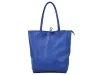 Patrizia 27-002 Z sötétkék női bőr válltáska, shopper 39 x 36 x 14 cm