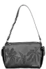 Desigual női, növény mintás fekete válltáska 25 x 20 x 12 cm