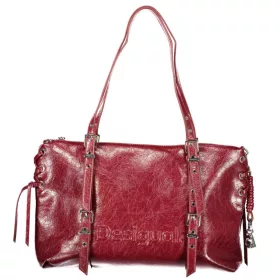   Desigual Half Logo Lanuza piros női válltáska 40 x 34 x 12 cm