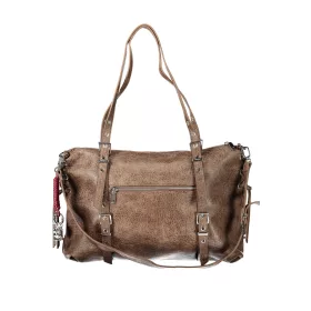   Desigual Half Logo Lanuza New barna női válltáska 40 x 34 x 12 cm