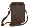 Giorgio Carelli barna bőr oldaltáska, crossbody 21 × 13 cm