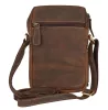Giorgio Carelli barna bőr oldaltáska, crossbody 21 × 13 cm