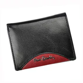   Pierre Cardin TILAK29 1810 RFID fekete-piros férfi bőr pénztárca 10,5 x 8,2  cm