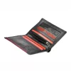 Pierre Cardin TILAK29 1810 RFID fekete-piros férfi bőr pénztárca 10,5 x 8,2  cm