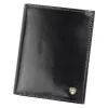 Rovicky TW-01-RVT fekete férfi marhabőr pénztárca 8 x 10 cm