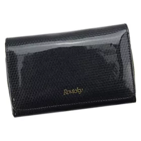   Rovicky 8806-SBR RFID fekete női bőr pénztárca 16 x 10.5 x 4 cm
