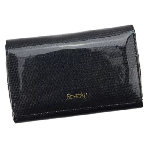 Rovicky 8806-SBR RFID fekete női bőr pénztárca 16 x 10.5 x 4 cm