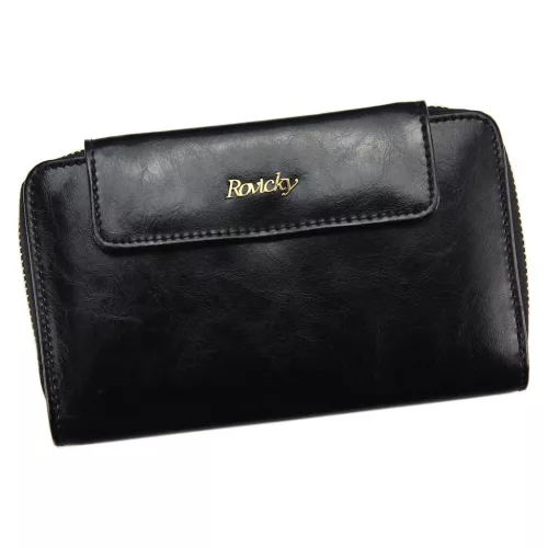 Rovicky 8808-BPR RFID fekete női bőr pénztárca 17 x 10 x 3.5 cm