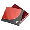 Pierre Cardin TILAK35 8804 fekete-piros férfi bőr pénztárca 11 x 9 x 2 cm