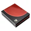 Pierre Cardin TILAK35 8804 fekete-piros férfi bőr pénztárca 11 x 9 x 2 cm