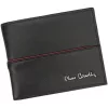 Pierre Cardin TILAK38 8824 RFID fekete-piros férfi marhabőr pénztárca 11 x 9 x 2 cm