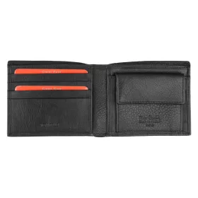  Pierre Cardin TILAK38 8824 RFID fekete-piros férfi marhabőr pénztárca 11 x 9 x 2 cm