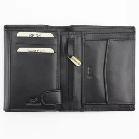   EL FORREST 859-67 RFID fekete férfi bőr pénztárca 10 x 13 x 2.5 cm