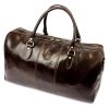 Gregorio 130/0788 sötétbarna bőr utazótáska 55 x 28 x 26 cm