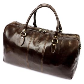   Gregorio 130/0788 sötétbarna bőr utazótáska 55 x 28 x 26 cm