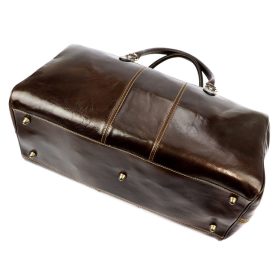   Gregorio 130/0788 sötétbarna bőr utazótáska 55 x 28 x 26 cm