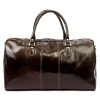 Gregorio 130/0788 sötétbarna bőr utazótáska 55 x 28 x 26 cm