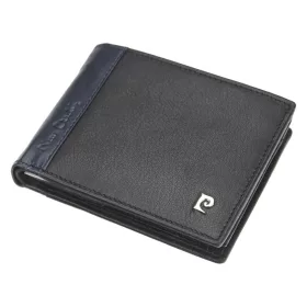   Pierre Cardin TILAK30 324 fekete-piros férfi bőr pénztárca 12 x 9,5 cm