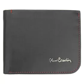   Pierre Cardin TILAK35 324 RFID fekete-piros férfi bőr pénztárca 12 x 9,5 cm