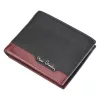 Pierre Cardin TILAK37 325 RFID fekete-piros marhabőr férfi pénztárca 12 x 9.5 cm