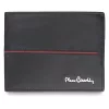 Pierre Cardin TILAK38 324 RFID fekete-piros férfi bőr pénztárca 12 x 9.5 x 2.5 cm
