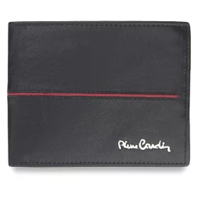   Pierre Cardin TILAK38 324 RFID fekete-piros férfi bőr pénztárca 12 x 9.5 x 2.5 cm