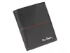 Pierre Cardin TILAK38 326 RFID fekete-piros férfi bőr pénztárca 10.5 x 12.7 x 2.8 cm
