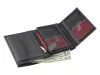 Pierre Cardin TILAK38 326 RFID fekete-piros férfi bőr pénztárca 10.5 x 12.7 x 2.8 cm