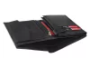 Pierre Cardin TILAK38 326 RFID fekete-piros férfi bőr pénztárca 10.5 x 12.7 x 2.8 cm