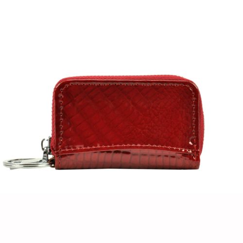 Jennifer Jones 5139 piros női bőr kulcstartó 9 x 5 x 2.2 cm