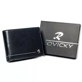   Rovicky N992-CMC barna férfi bőr pénztárca 12.5 x 9.5 x 3 cm