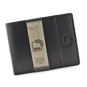   EL FORREST 892/A-61 RFID fekete férfi bőr pénztárca 12 x 9.5 cm
