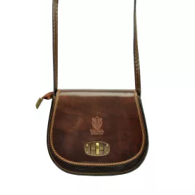   Gregorio 117 sötétbarna női bőr válltáska, oldaltáska 20 x 16 x 6.5 cm