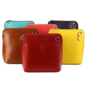   Barberinis 1702 sötétbarna női bőr válltáska, oldaltáska 17 x 16 x 8.5 cm