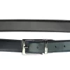 Pierre Cardin FWJX5 kék-fekete forgatható férfi bőr öv 120 x 3.5 cm